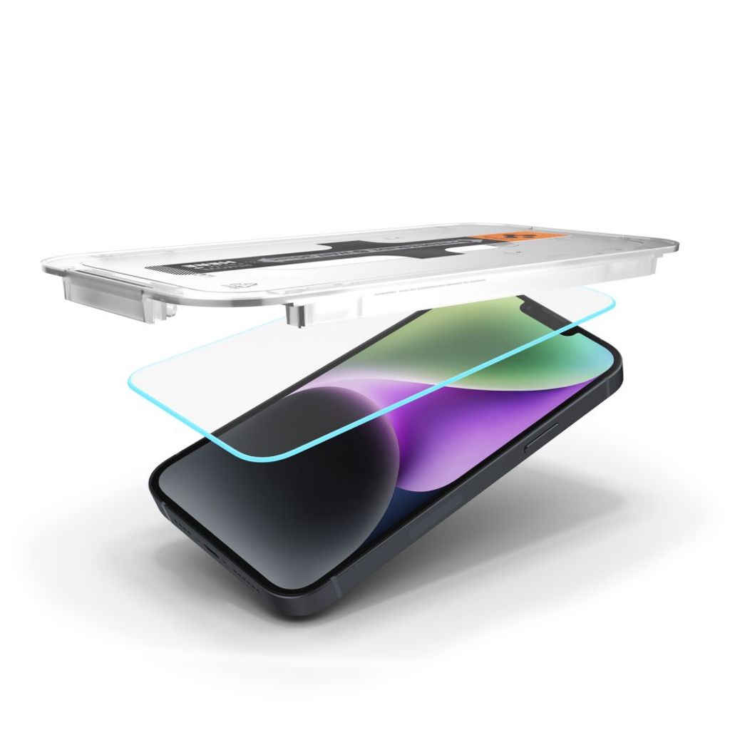 Spigen Glas.tR EZ Fit Skjermbeskytter til iPhone 13/13 Pro/14/16e