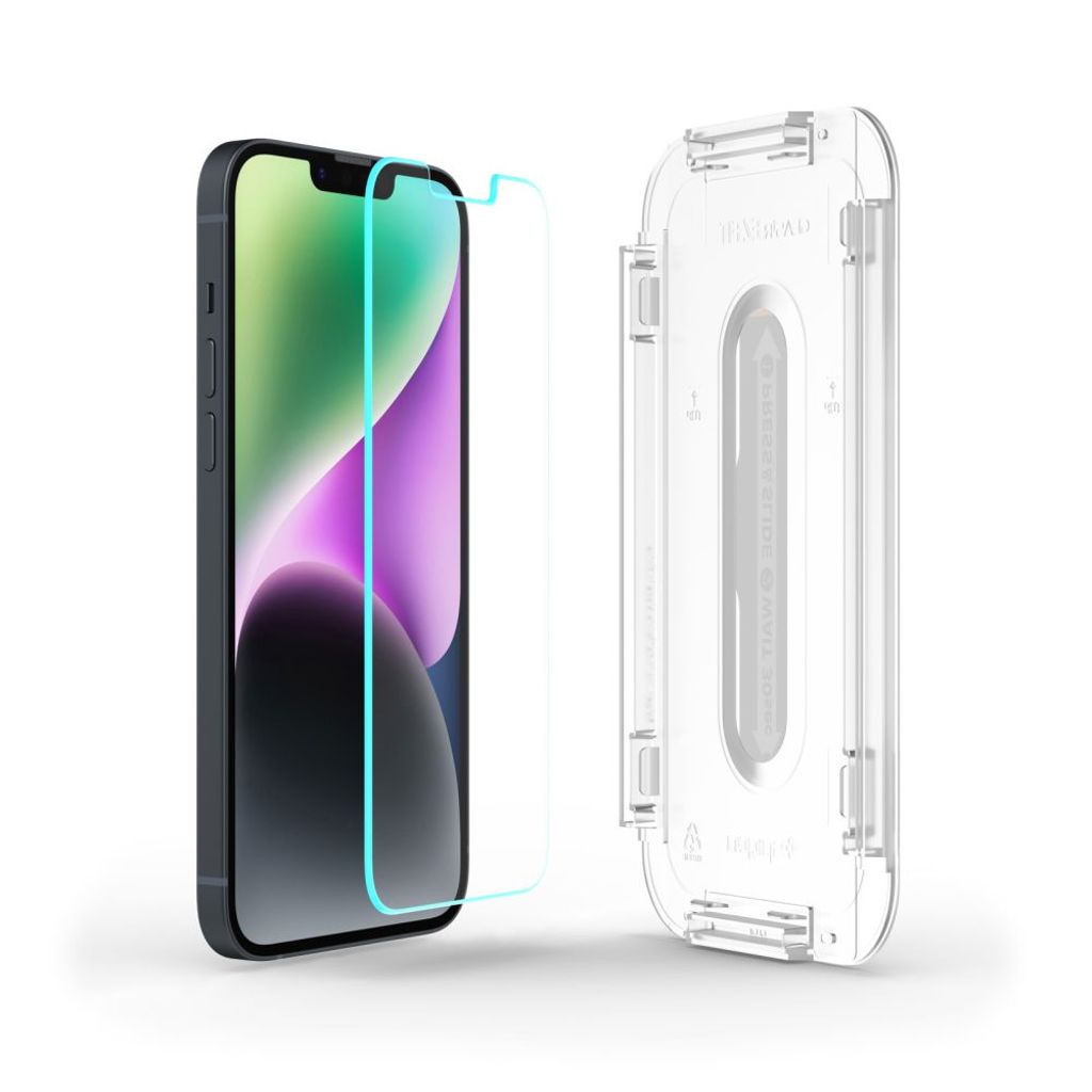 Spigen Glas.tR EZ Fit Skjermbeskytter til iPhone 13/13 Pro/14/16e
