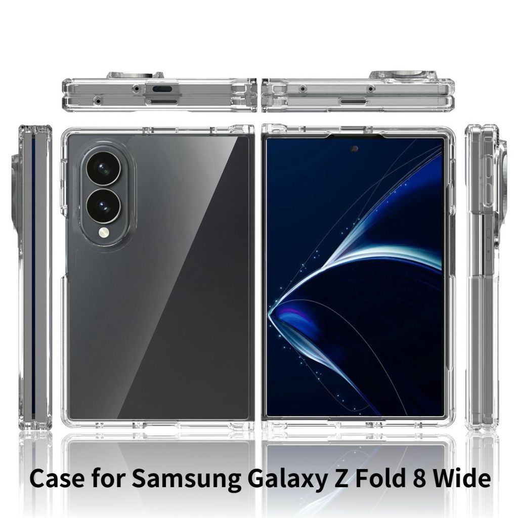 Samsung Galaxy Z Fold8 Cover med akrylbagside - Gennemsigtig