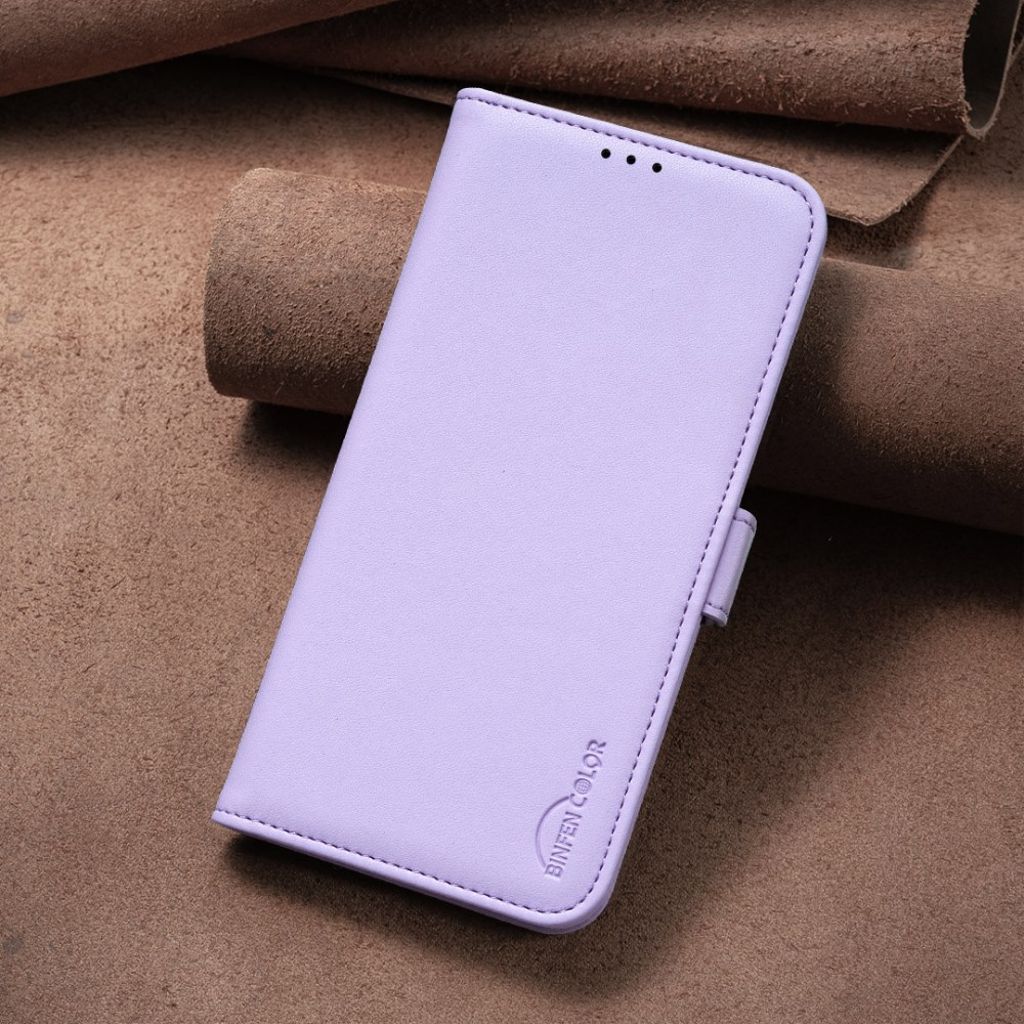 BINFEN COLOR iPhone 16 Wallet Cover – Purple