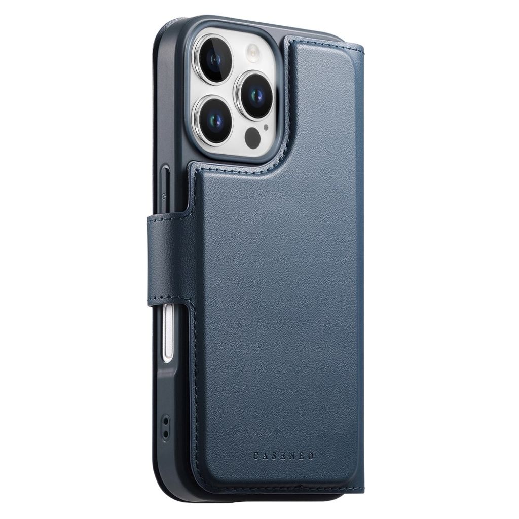 Caseneo iPhone 16 Pro Max Lommeboketui MagSafe RFID – Blå