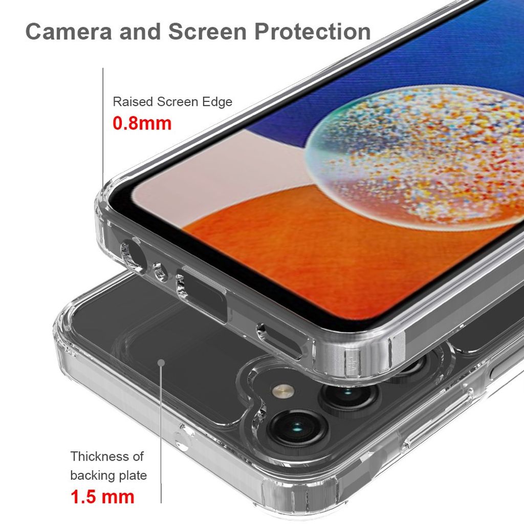 Samsung Galaxy A27 5G Kuori TPU Akryyli Pudotuksenkestävä - Läpinäkyvä