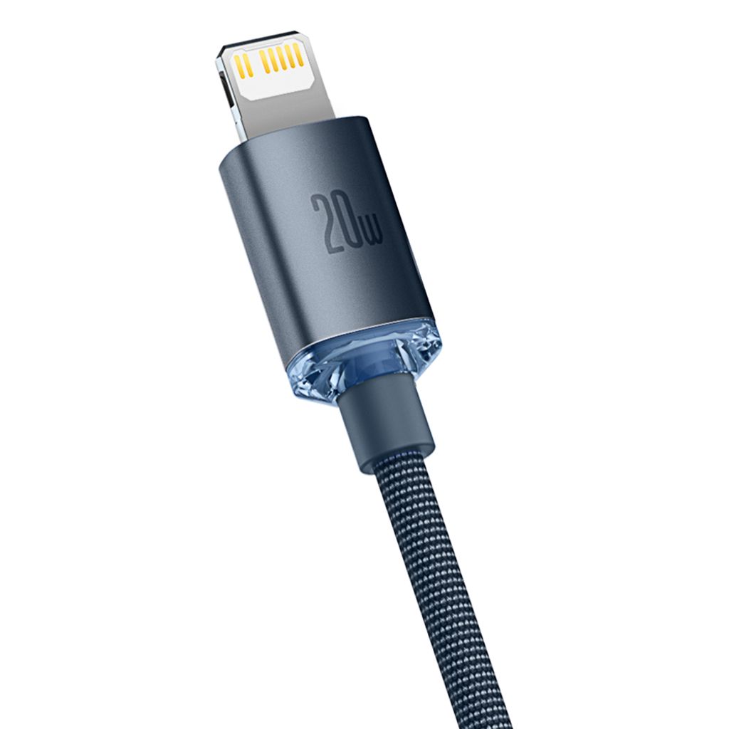 Baseus CAJY000301 Lightning til USB-C PD QC kabel 20W 2m – sort