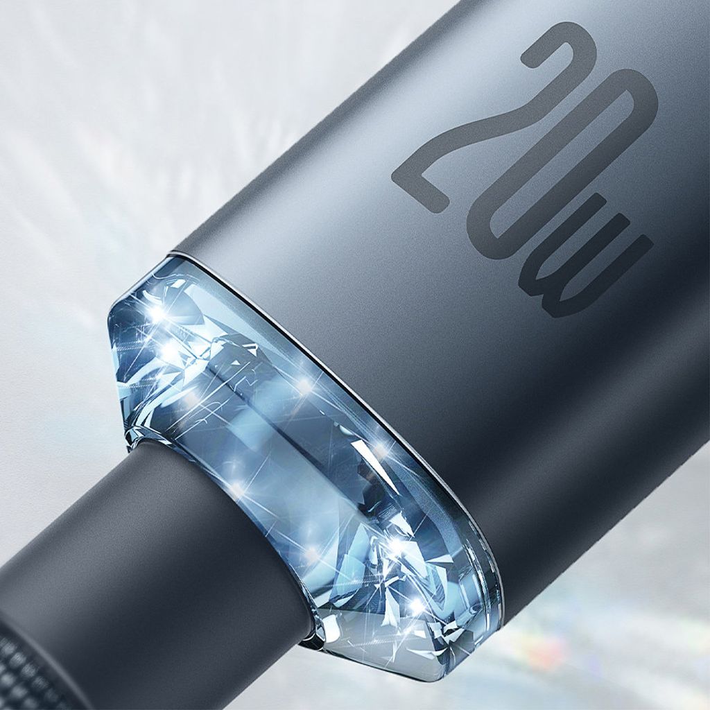 Baseus Lightning til USB-C PD kabel 2m - blå