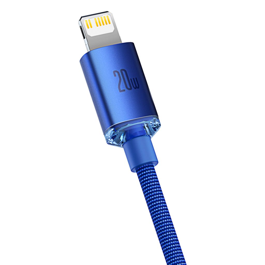 Baseus Lightning til USB-C PD kabel 2m - blå