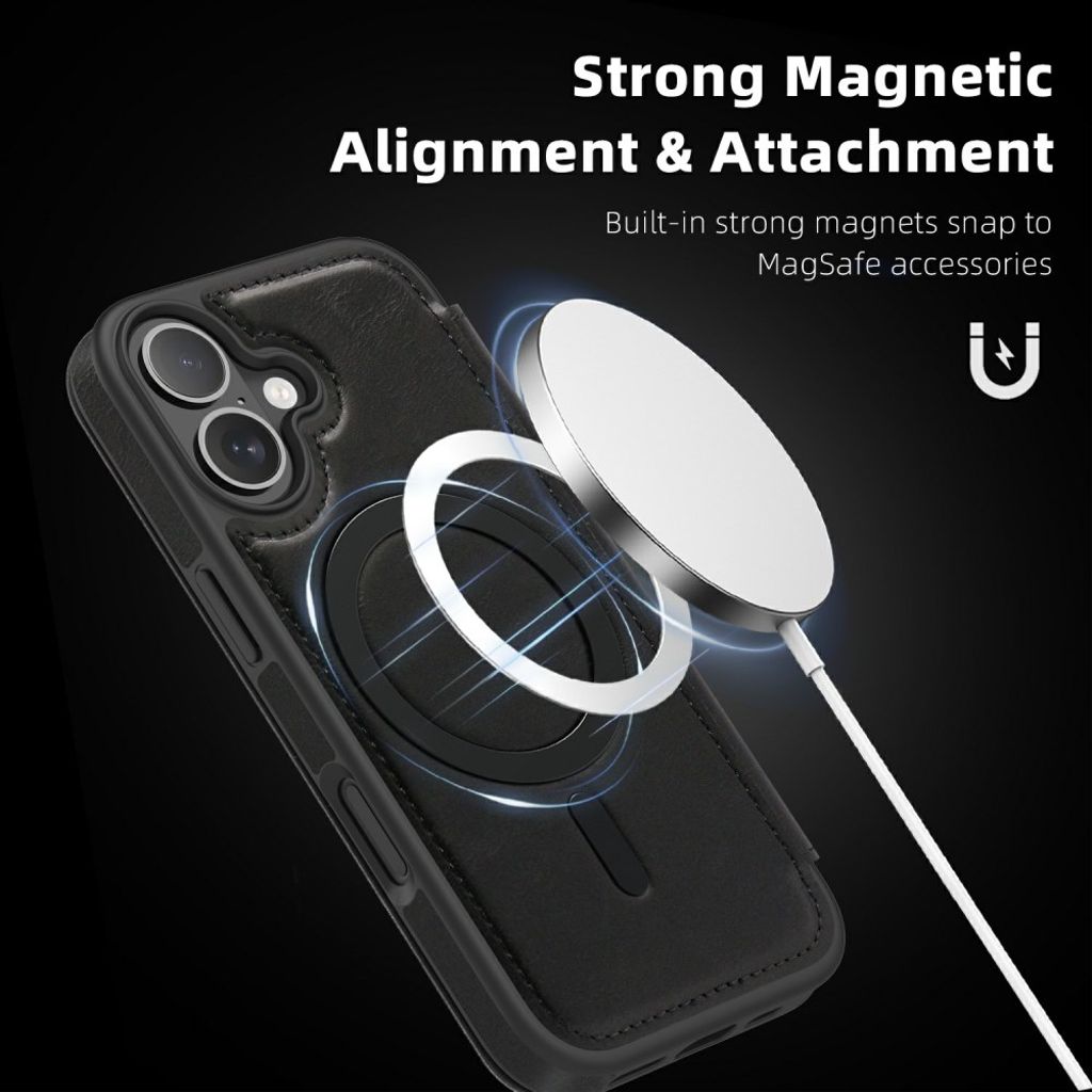 iPhone 17 Pro MagSafe Cover with Card Slots - Black