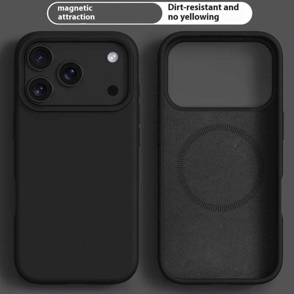 iPhone 18 Pro Max/17 Pro Max Deksel MagSafe-kompatibel - Svart