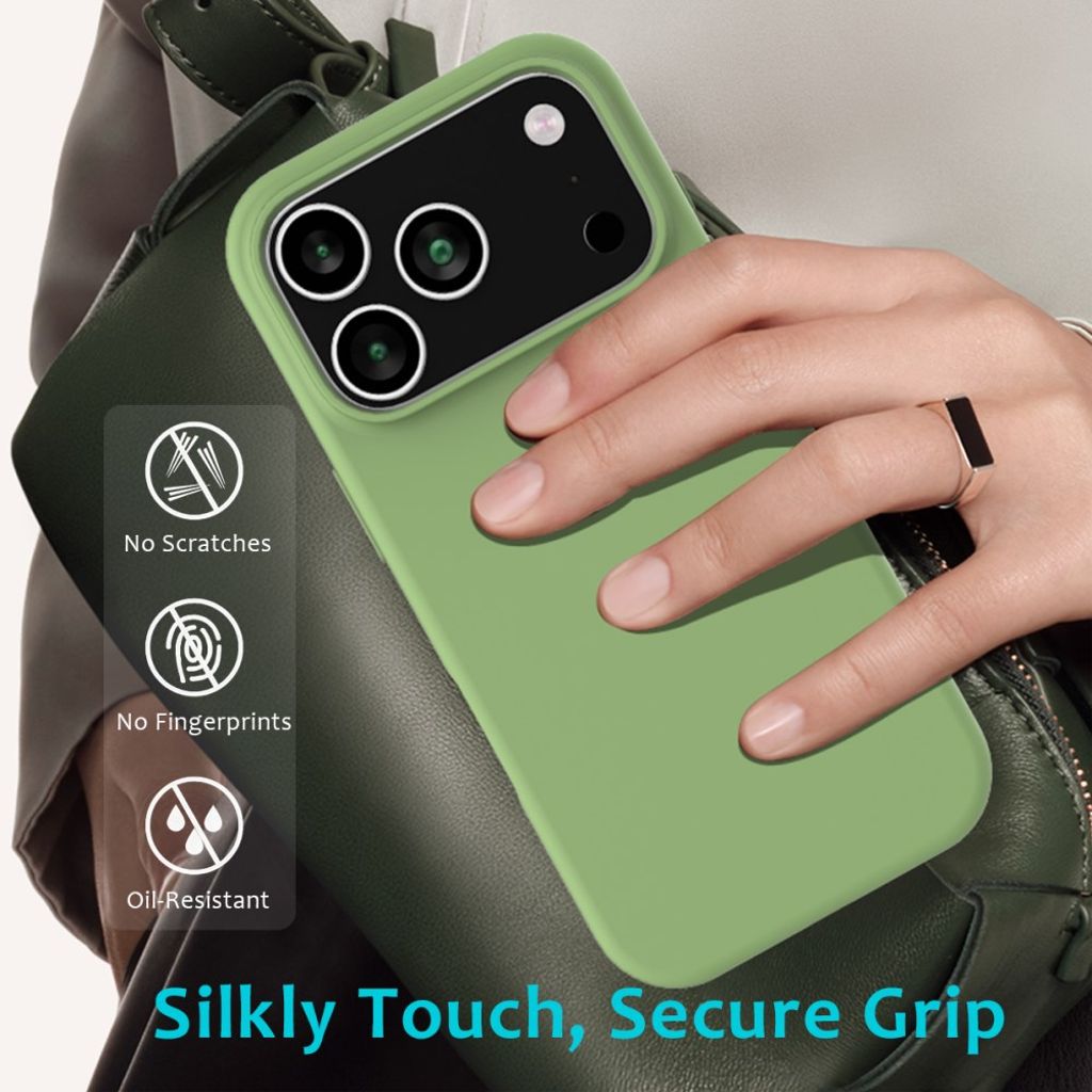 iPhone 17 Pro Max Silicone Phone Case - Green