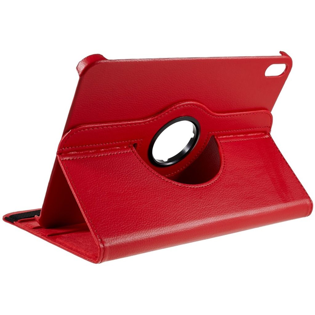 iPad A16 11" 2025/10.9" 2024 Flip cover med roterende standfunktion - Rød