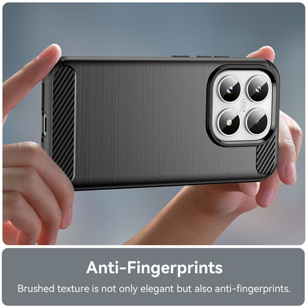 Xiaomi 17 Deksel Karbonfibertekstur TPU - Svart