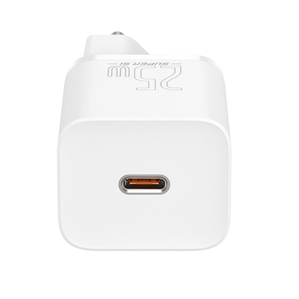 Baseus Super Si 1C vegglader USB Type C 25W PD Quick Charge hvit