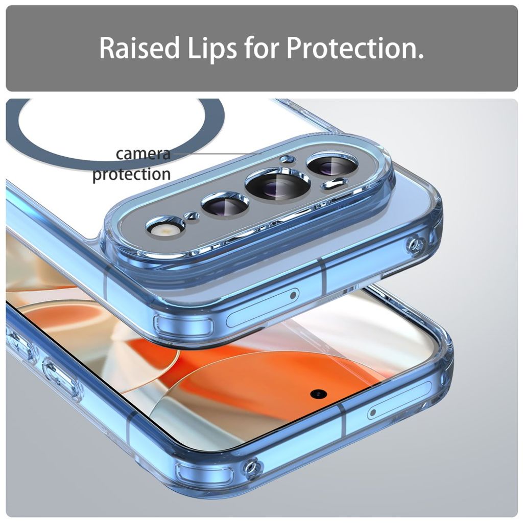 Google Pixel 11 Pro XL MagSafe Skal - Transparent Blå