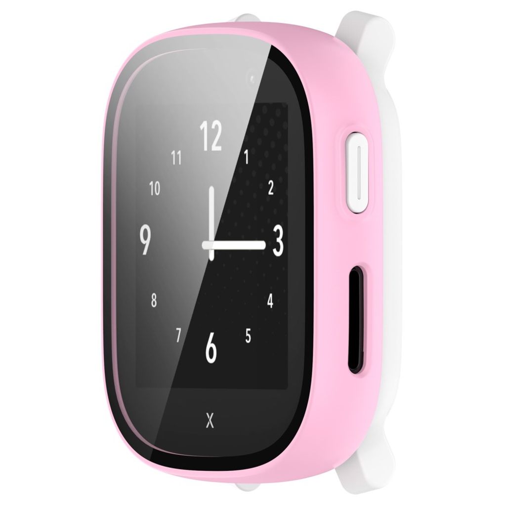 Xplora X6 Play-deksel med skjermbeskytter i herdet glass – rosa