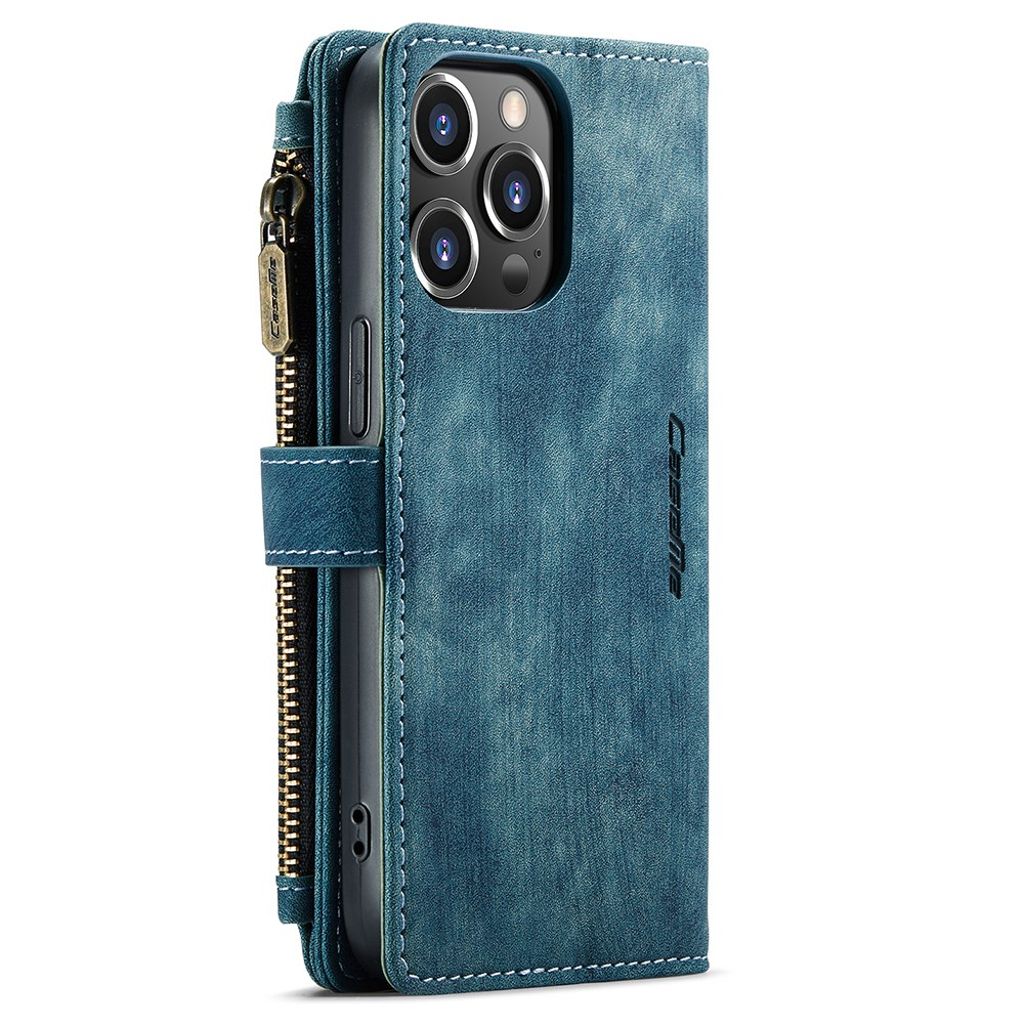 CASEME iPhone 13 Pro Lompakkokotelo Kortin Haltija - Sininen