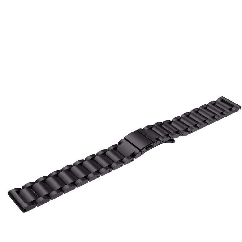 Samsung Gear S3 Frontier/Classic m.fl. Urrem i rustfrit stål - Sort