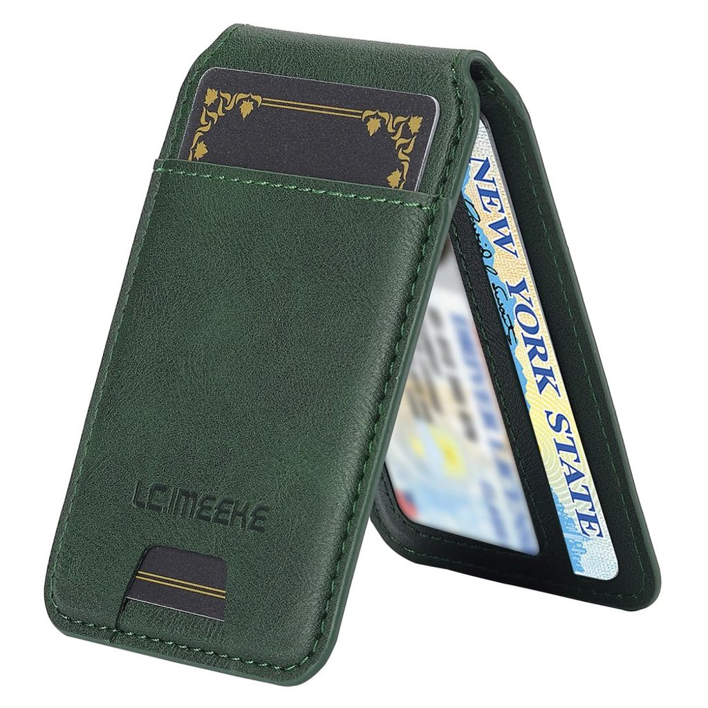 LC.IMEEKE MagSafe-korttikotelo 3 kortille RFID-suojattu – Vihreä