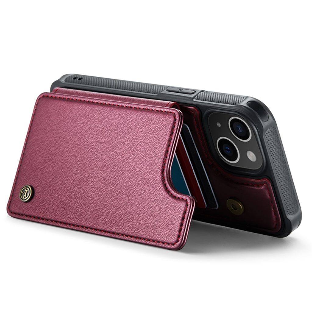 CASEME iPhone 14 Plus Lommebokdeksel RFID-blokkerende - Rød