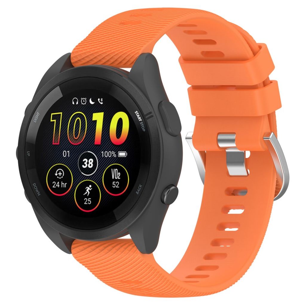 Garmin Forerunner 265 klokkerem i silikon - oransje