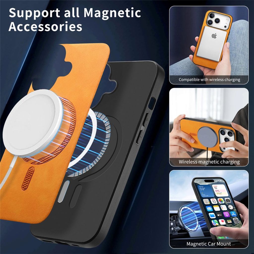 iPhone 17 Pro Max Deksel MagSafe - Gul