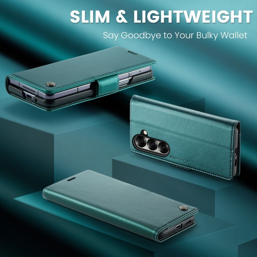 CASEME Samsung Galaxy Z Fold7 5G Fodral med RFID-blockerande - Grön