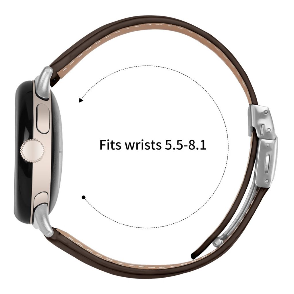 Google Pixel Watch 4 41 mm jne. kellonranneke nahkaa - ruskea