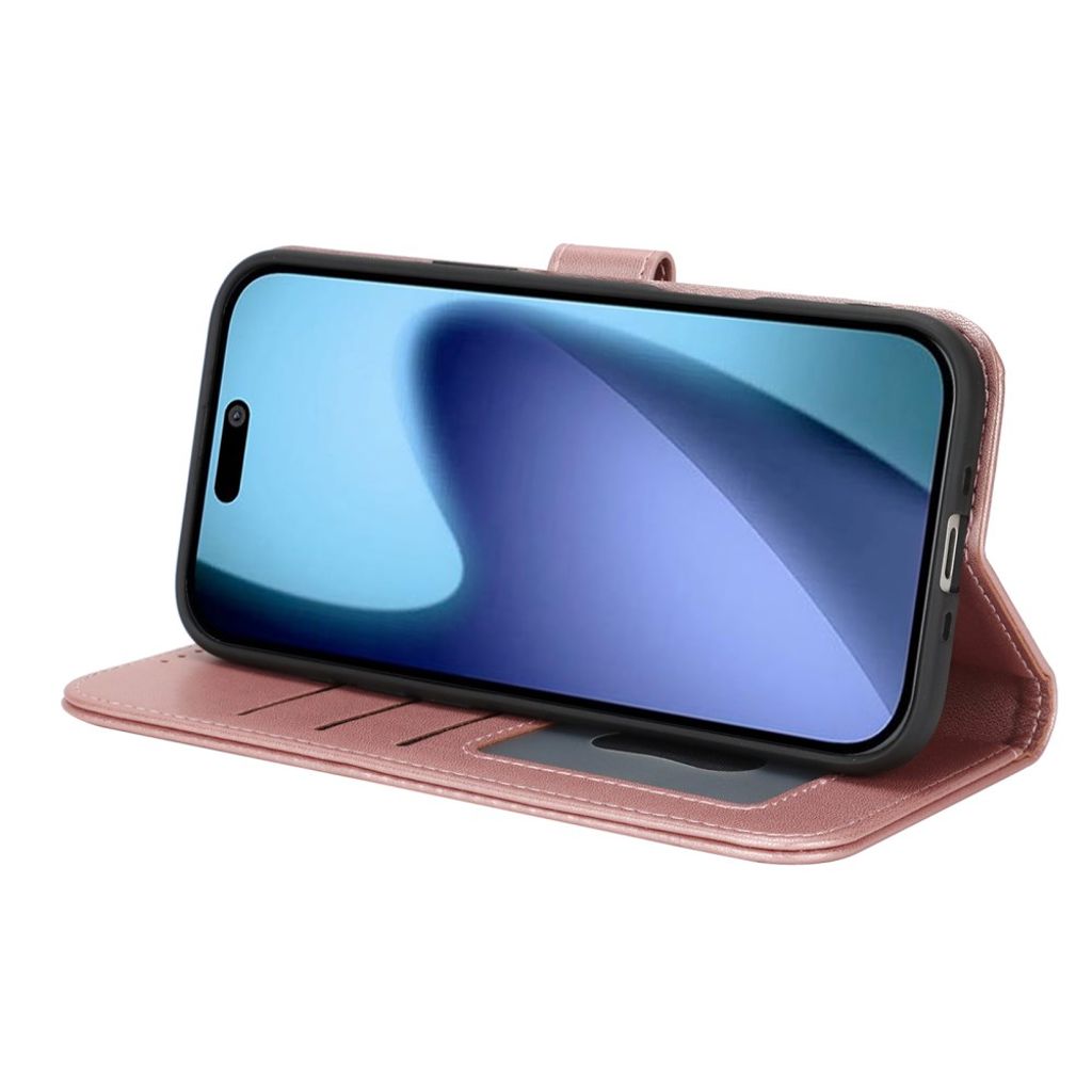 iPhone Air Kotelo jalustalla - Ruusu kultaa