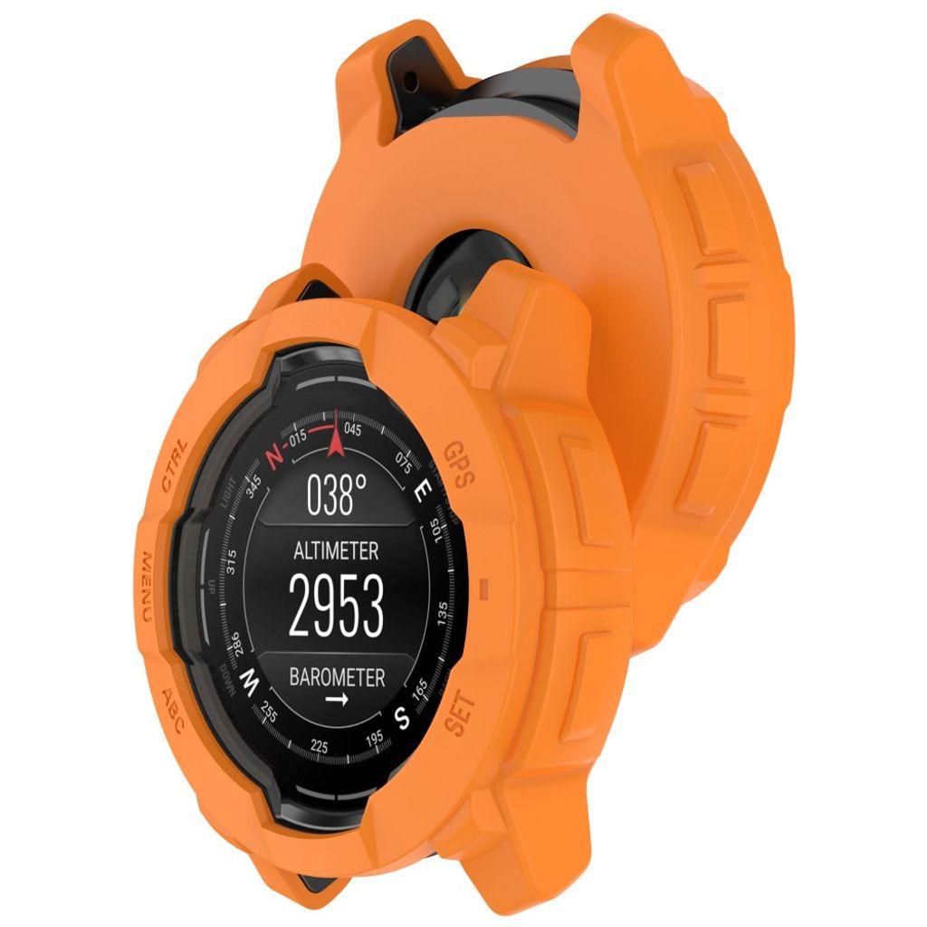 Garmin Instinct 3 AMOLED 50mm osv. Cover i Silikone - Orange