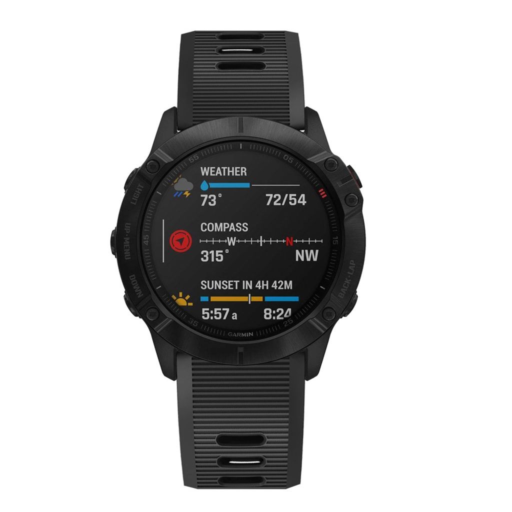 Garmin Fenix 7X/6X/5X etc. Urrem med Metalspænde - Sort