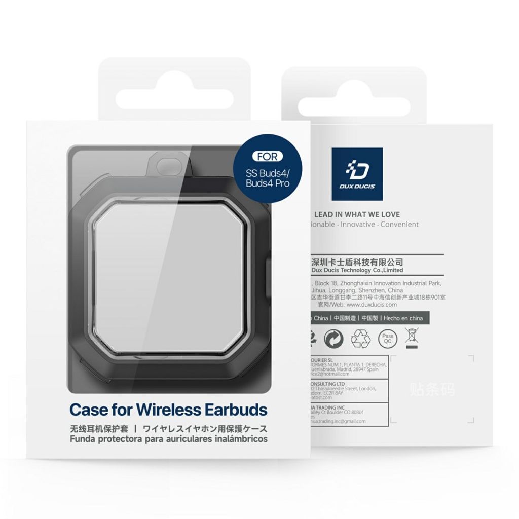 DUX DUCIS Samsung Galaxy Buds4/Buds4 Pro Kuori Metallikoukulla - Vaaleanpunainen