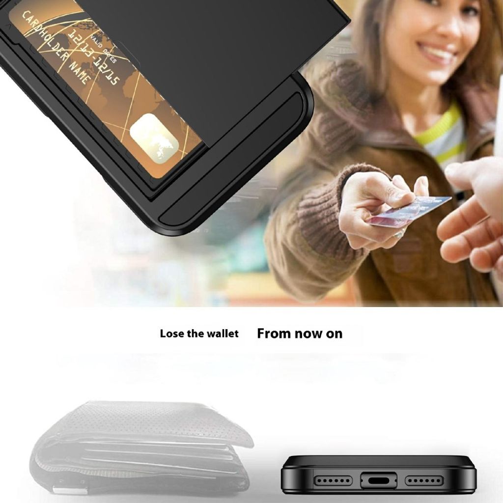 iPhone 18 Pro / 17 Pro Deksel med Kortlomme - Blå