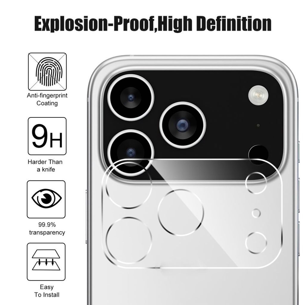 iPhone 17 Pro Lens Protector in tempered glass