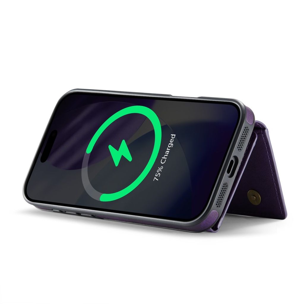 MAGKING iPhone 18 Pro Max/17 Pro Max MagSafe Kuori irrotettavalla lompakolla - Violetti