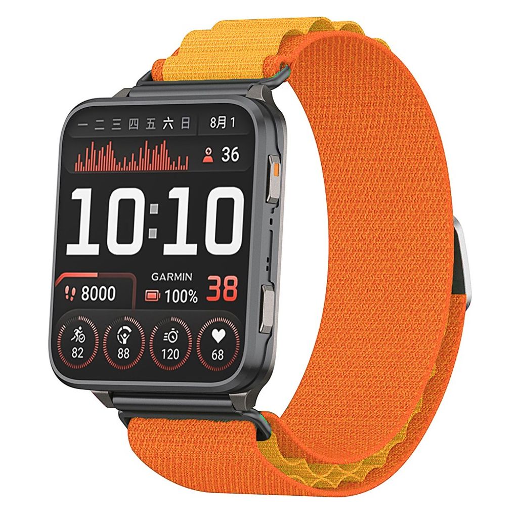 Garmin Venu X1/Fenix 8 Pro/Quatix 8 etc. Klockarmband Nylon – Orange