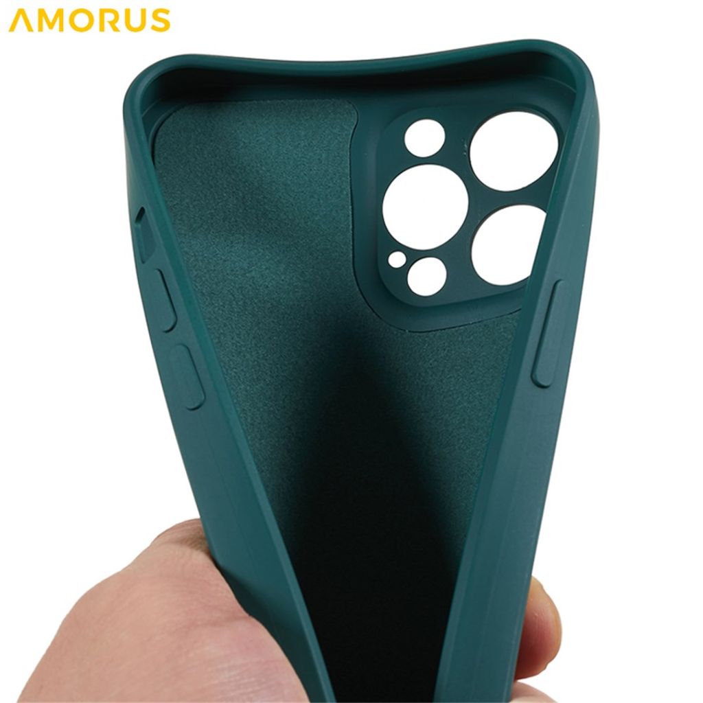 AMORUS iPhone 12 Pro Max TPU Kuori - Vihreä