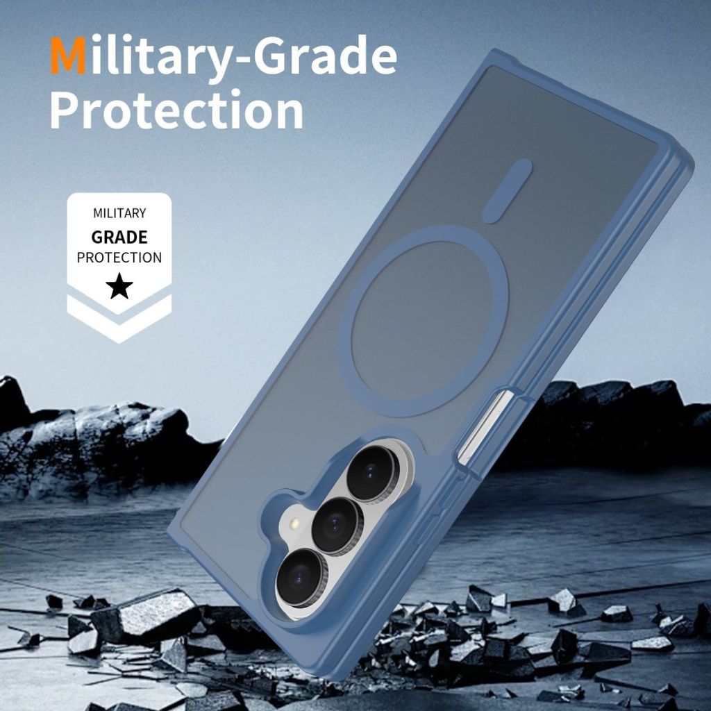 Samsung Galaxy Z Fold8 Ultra MagSafe cover med akrylbagside - Blå