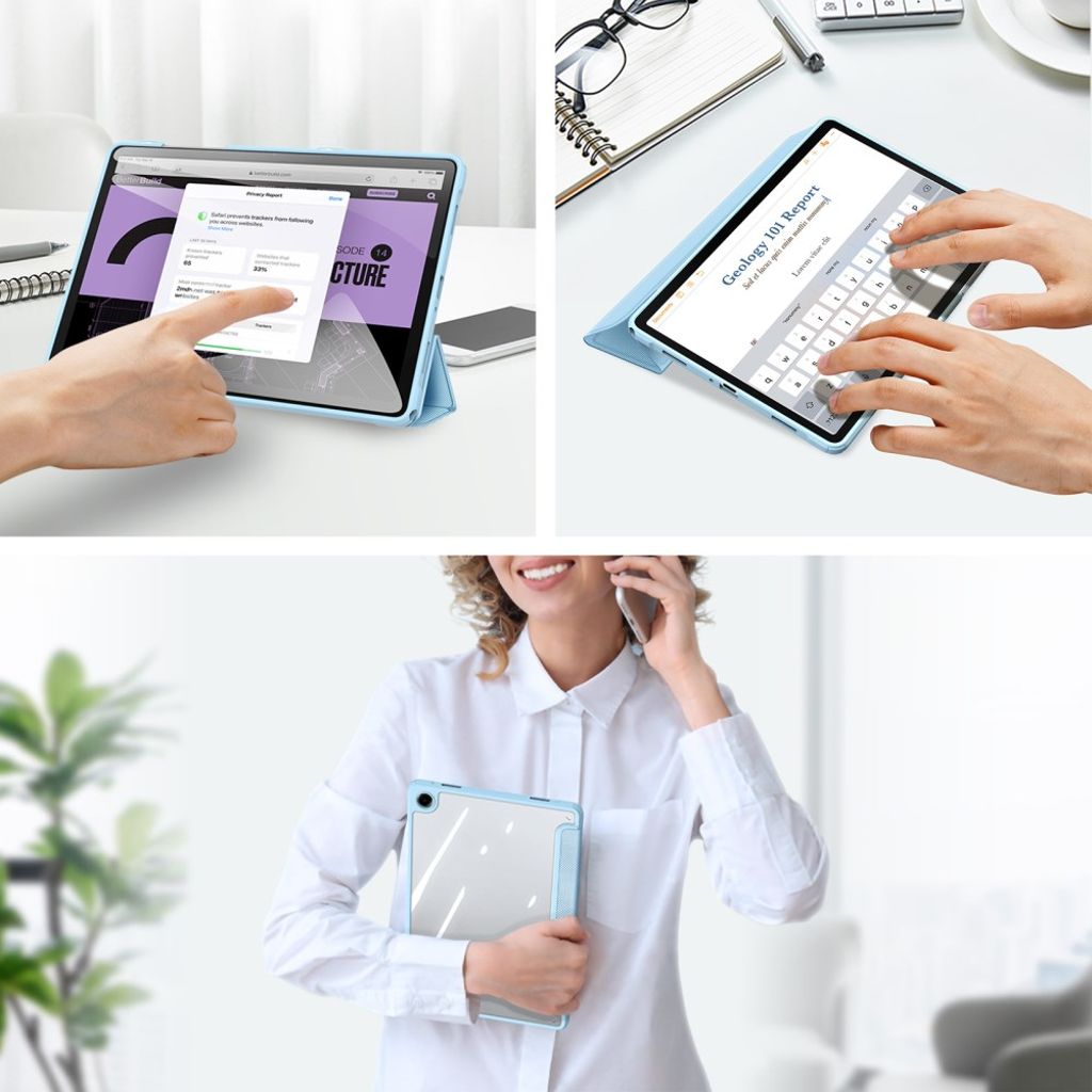 DUX DUCIS Samsung Galaxy Tab A9 Plus / Galaxy Tab A11 Plus Fodral - Ljusblå