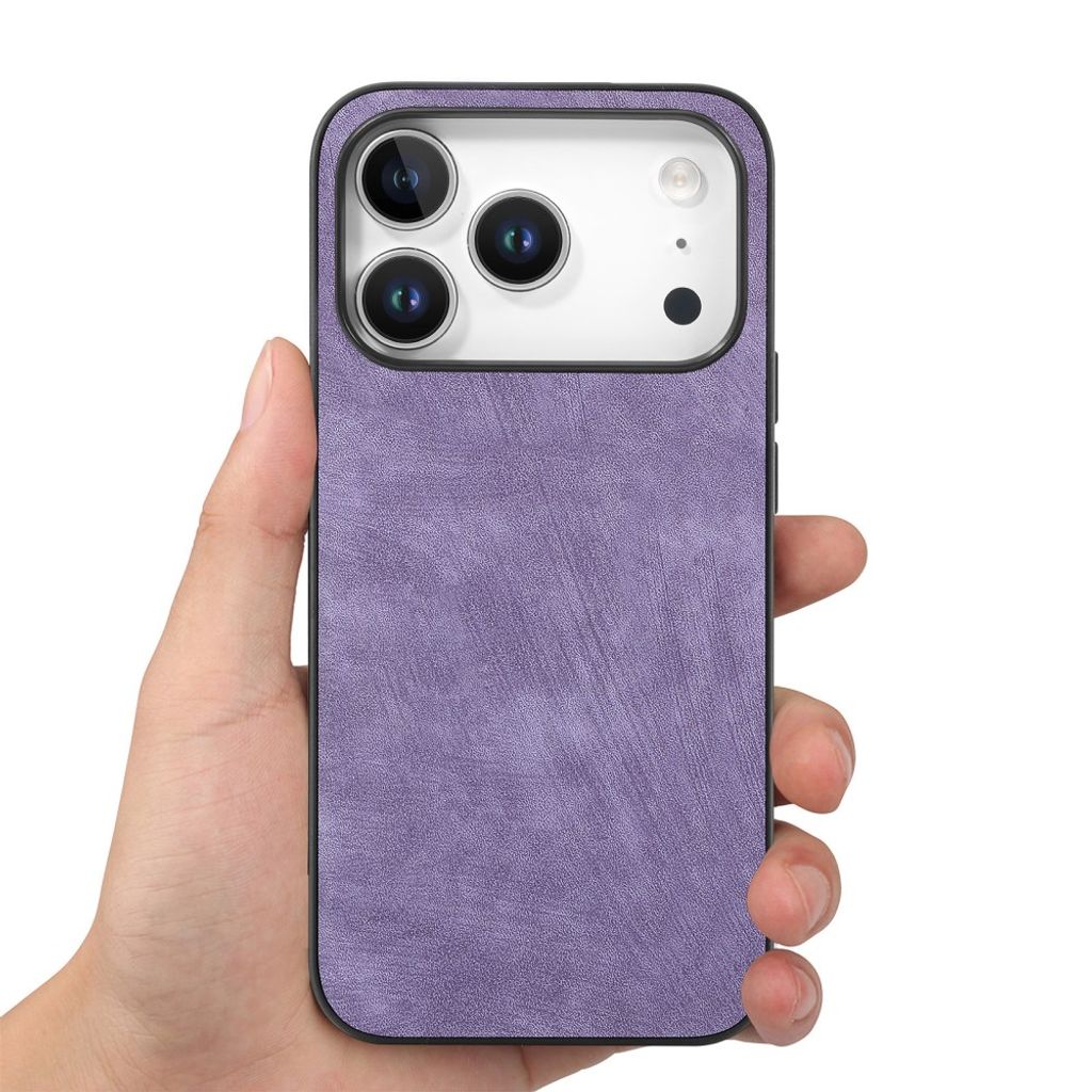 iPhone 18 Pro Max/17 Pro Max Skal i PU-läder - Lila