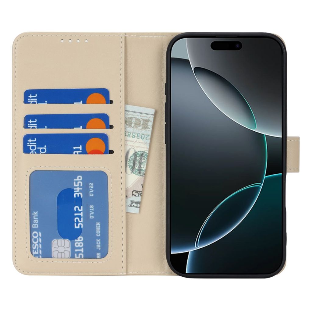 iPhone 17 Pro Kotelo Jalusta - Beige