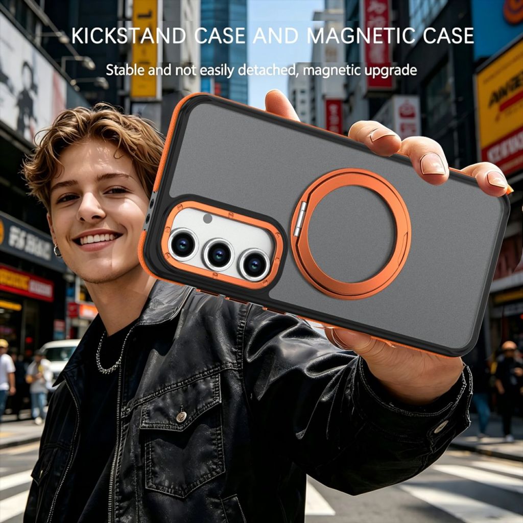 Samsung Galaxy S26 FE deksel magnetisk ring - oransje