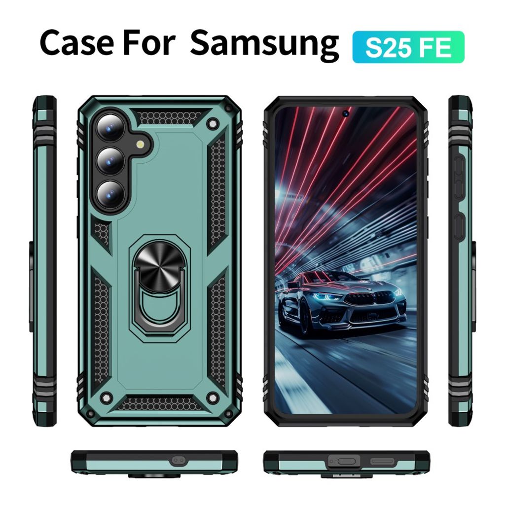 Samsung Galaxy S25 FE Case with Stand - Green