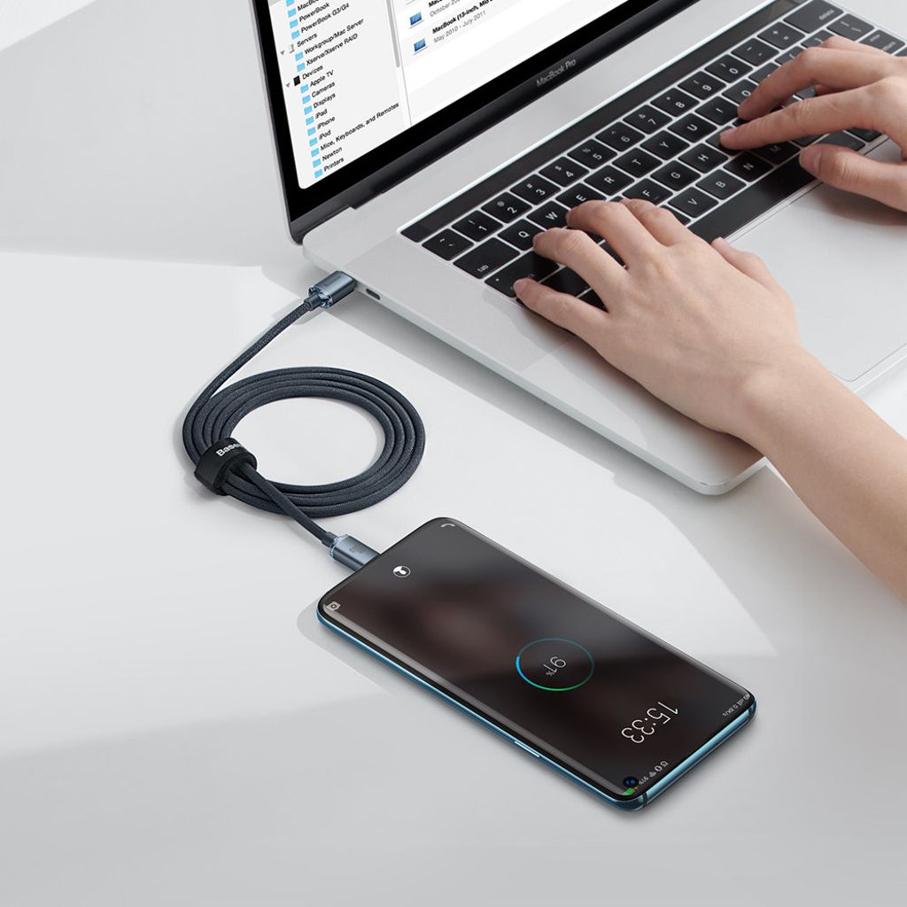 Baseus CAJY000601 USB-C til USB-C PD kabel 100W 1,2m sort