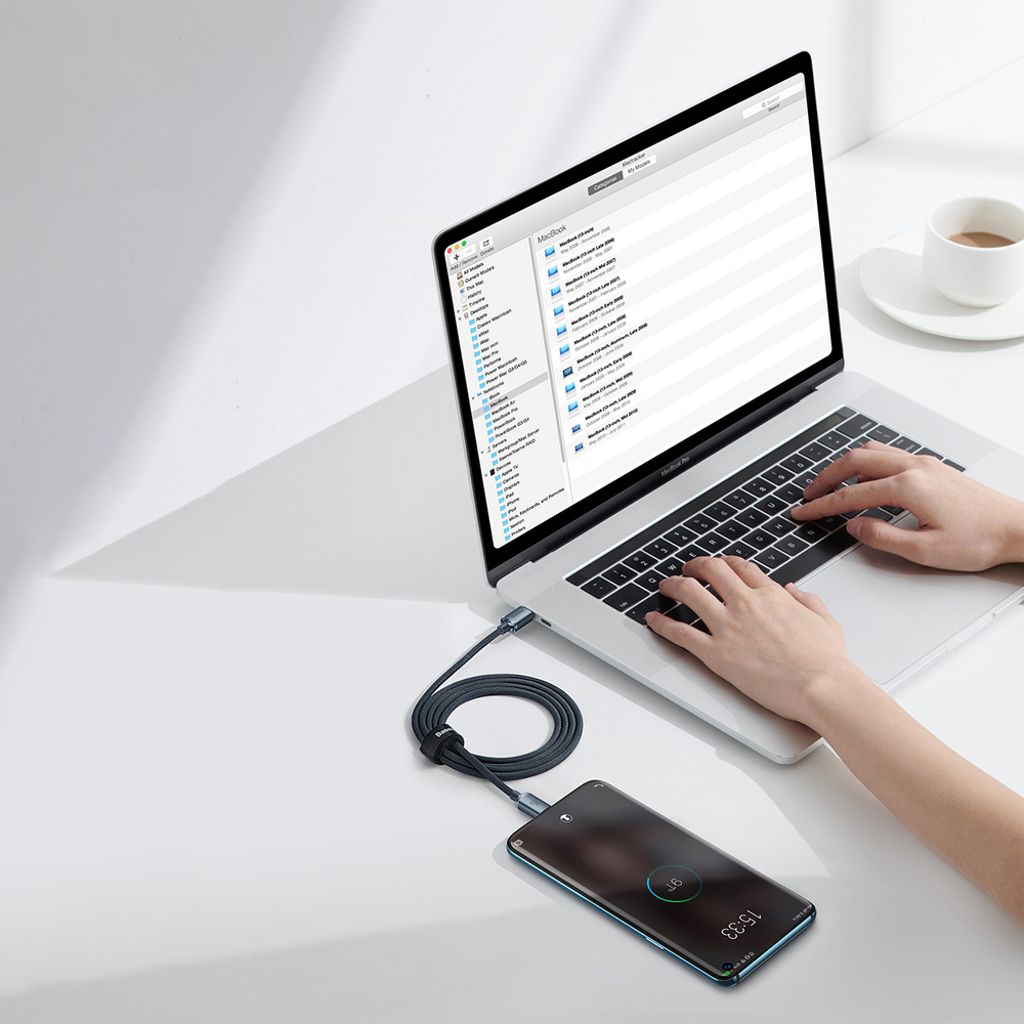 Baseus CAJY000601 USB-C til USB-C PD kabel 100W 1,2m sort