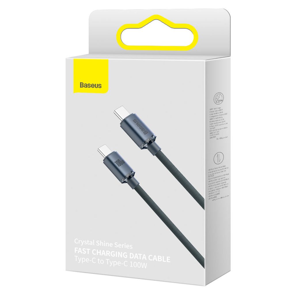 Baseus CAJY000601 USB-C til USB-C PD kabel 100W 1,2m sort