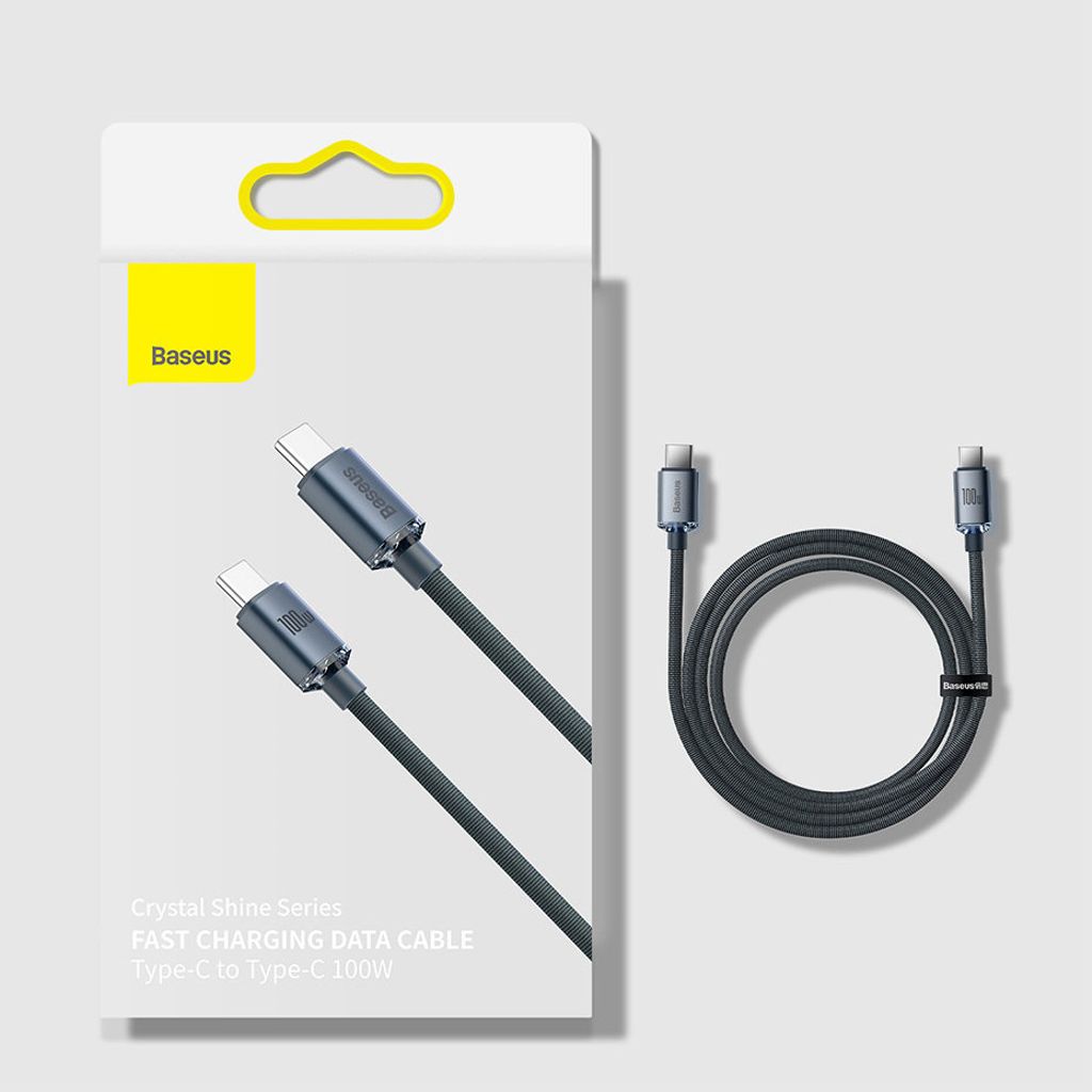 Baseus CAJY000601 USB-C til USB-C PD kabel 100W 1,2m sort