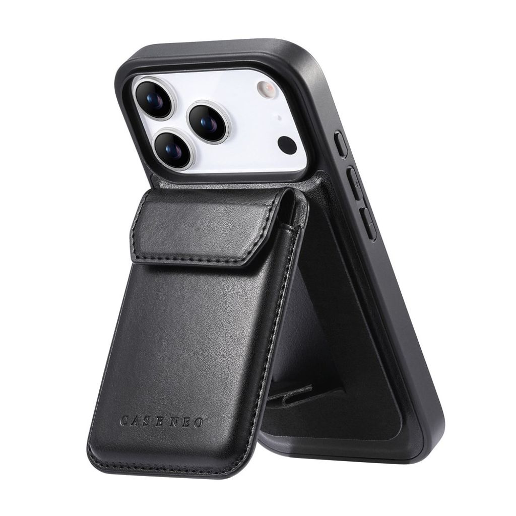 CASENEO iPhone 18 Pro Max/17 Pro Max Lommebokdeksel MagSafe - Svart