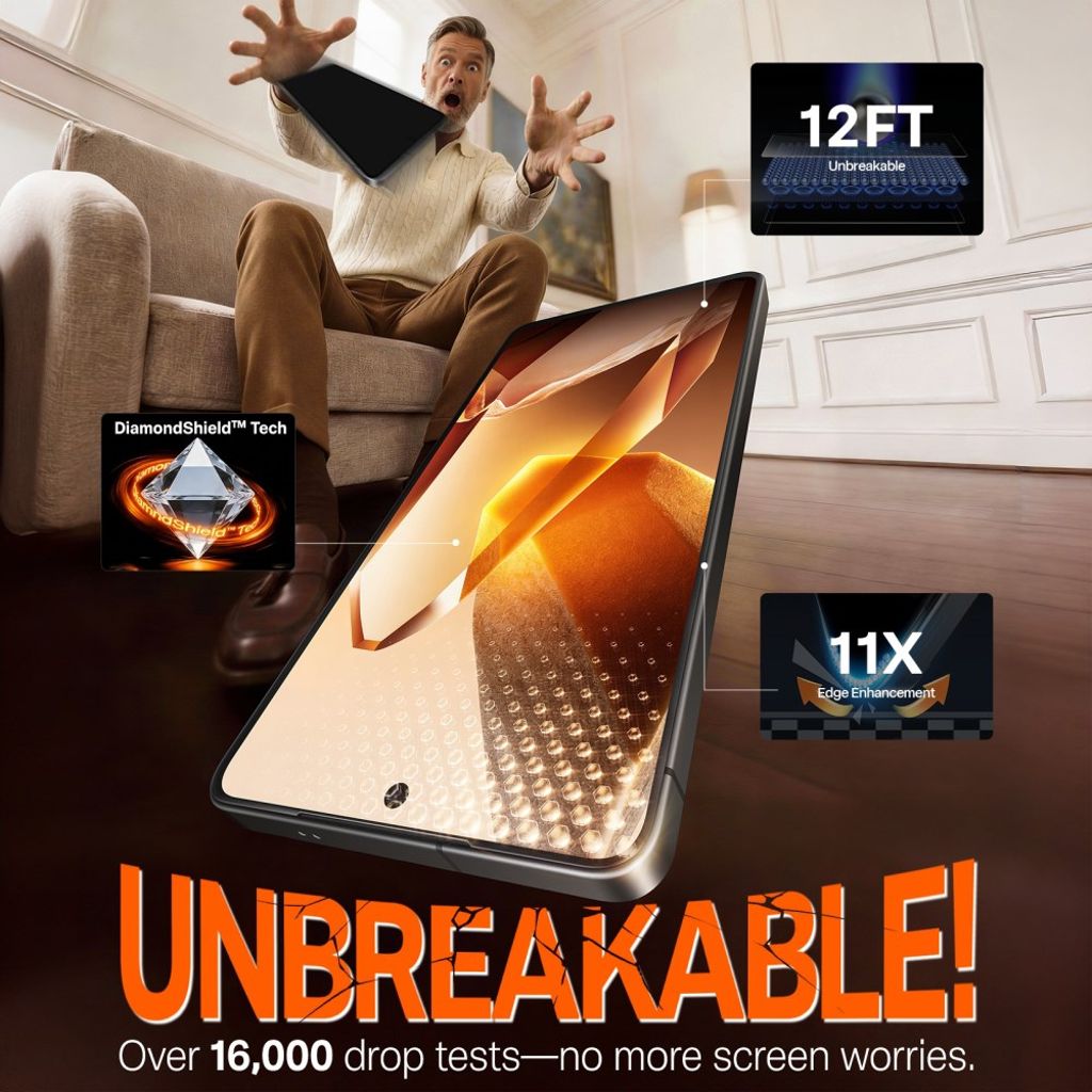 TORRAS Samsung Galaxy S26 Ultra Skjermbeskytter Herdet Glass HD - Gjennomsiktig