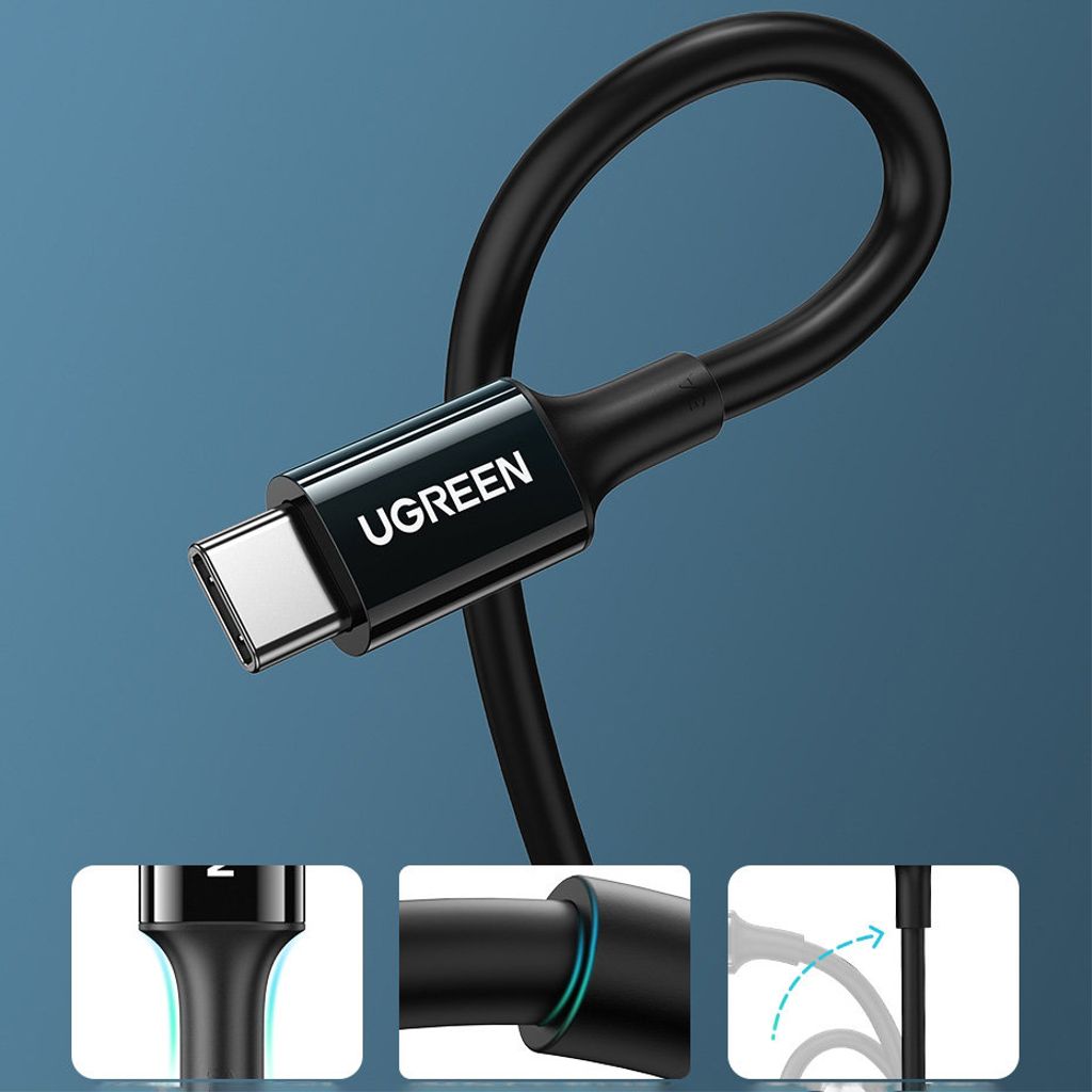 Ugreen USB Type C til Type C kabel 1m hvid (US300)