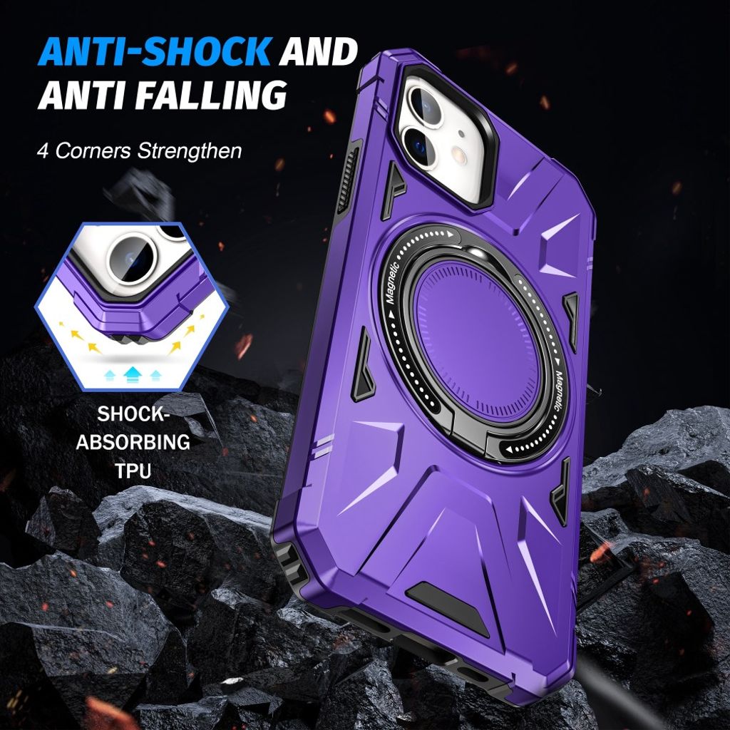 iPhone 11 Kuori Jalusta - Violetti