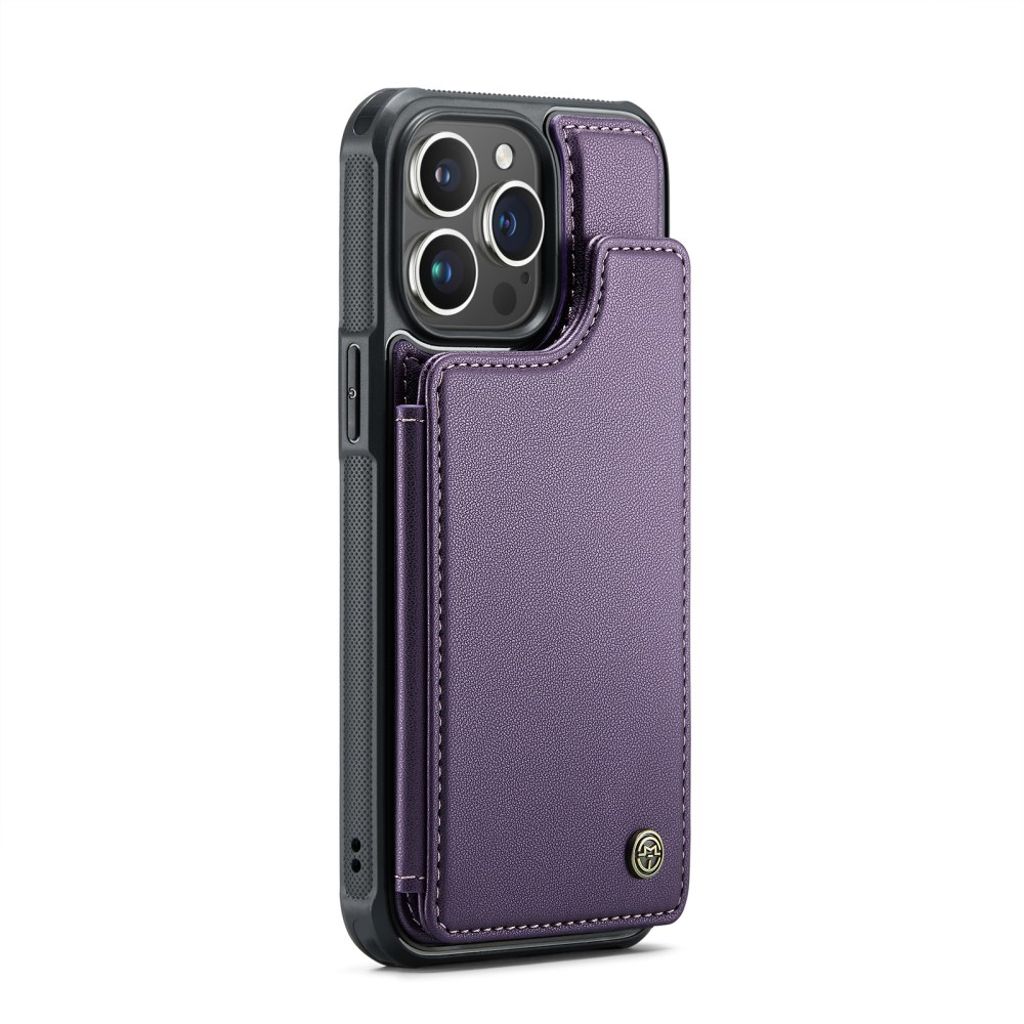 CASEME C22 Wallet Case for iPhone 16 Pro Max – Purple