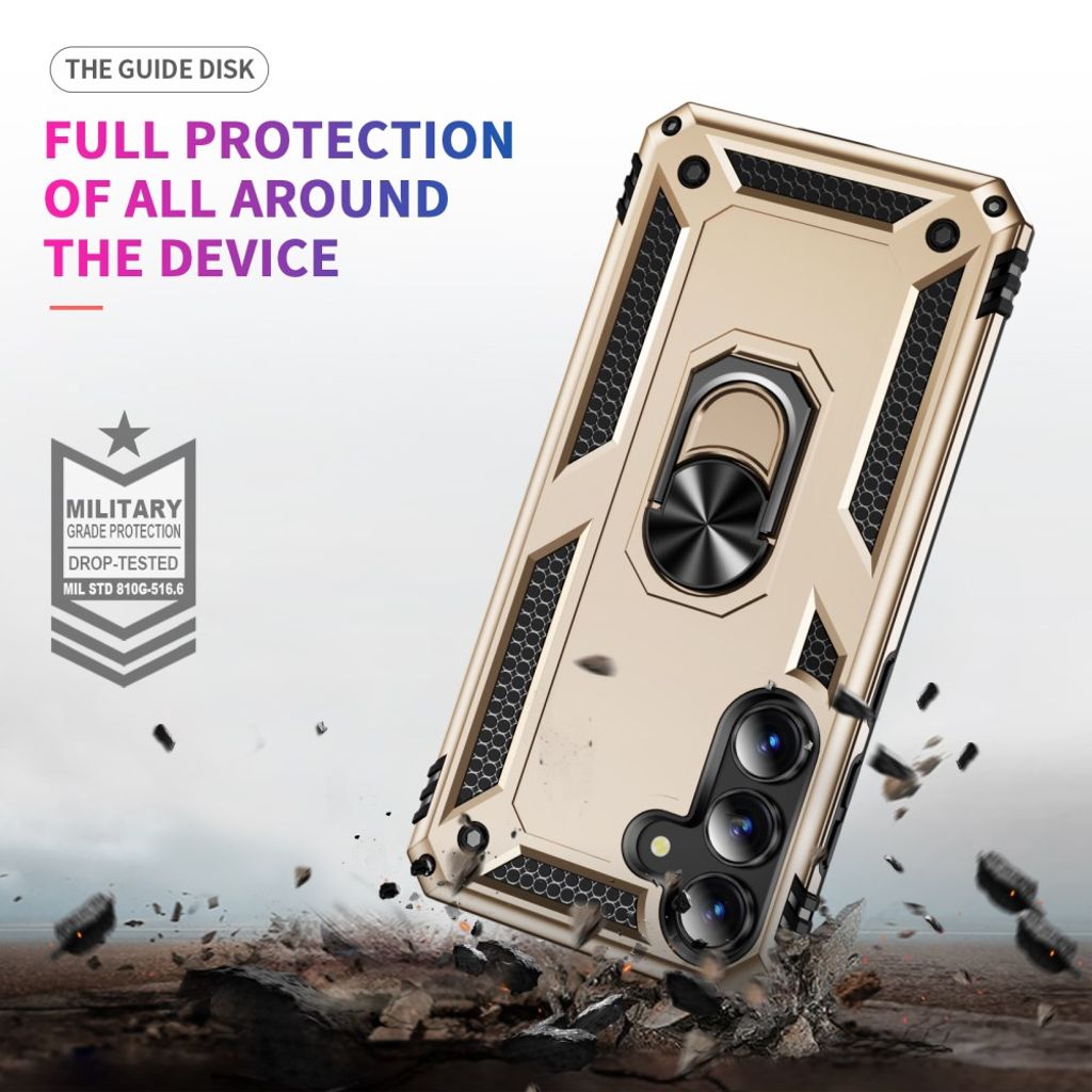Samsung Galaxy S25 FE Case with Stand - Gold